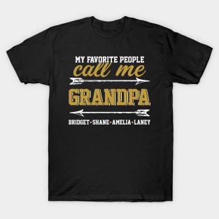 Fathers Day 2018 My Favorite People Call Me Grandpa T-Shirt